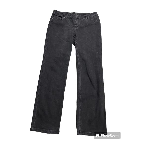 Chico's So Lifting Slimming Collection Womens Size 1.5 (US 10) Short Jeans Black - Picture 1 of 13